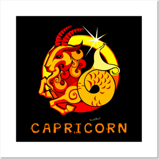 Capricorn Capricornus Goat-Horned Zodiac Posters and Art